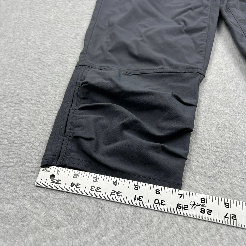 Prana Jasmine Knicker Womens 6 Gray Belted Hiking Outdoor Travel Capri Pant